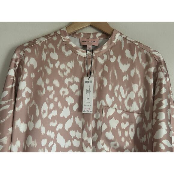 NWT Black Label By Chicos Soft Satin Sportswear Button Down Woman's Size Medium - Picture 5 of 12